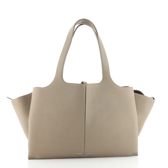 Celine Tri-Fold Shoulder Bag Grained Calfskin Medium