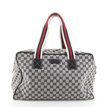 Gucci Web Carry On Duffle Bag GG Canvas Medium