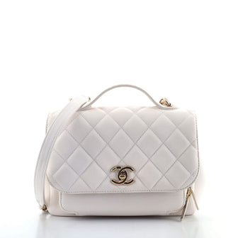 Chanel Business Affinity Flap Bag Quilted Caviar Small