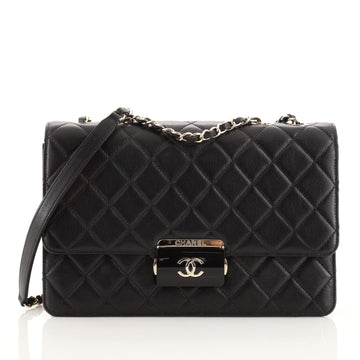 Chanel Beauty Lock Flap Bag Quilted Sheepskin Large