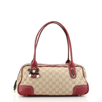 Gucci Princy Boston Bag GG Canvas Small