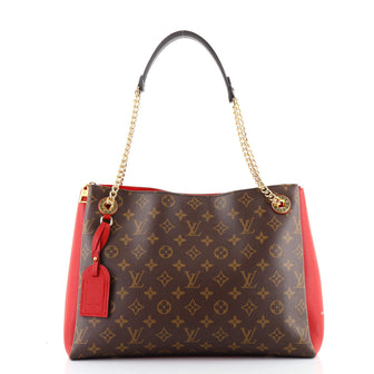 Louis Vuitton Surene Handbag Monogram Canvas with Leather MM