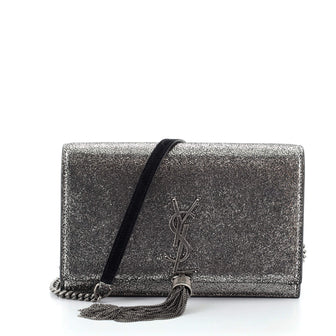 Saint Laurent Classic Monogram Tassel Chain Wallet Leather