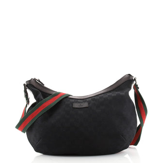 Gucci Saddle Zip Messenger Bag GG Canvas Large