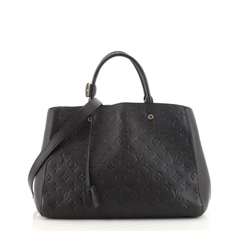 Louis Vuitton Montaigne Handbag Monogram Empreinte Leather GM