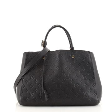 Louis Vuitton Montaigne Handbag Monogram Empreinte Leather GM