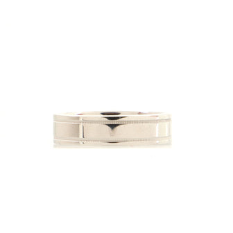 Tiffany & Co. Essential Double Miligrain RIng Platinum 6mm