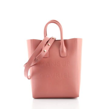 Mansur Gavriel Logo North South Tote Leather Mini
