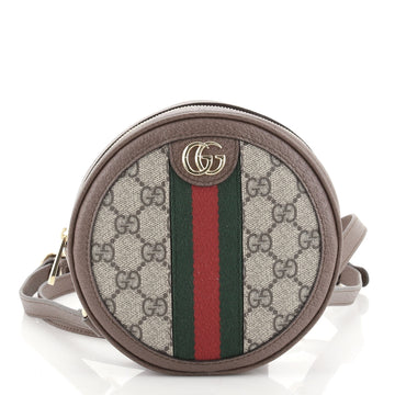Gucci Ophidia Round Backpack GG Coated Canvas Mini