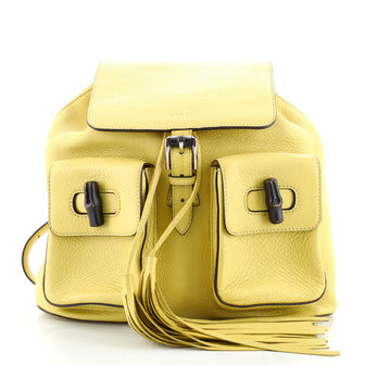 Gucci Bamboo Tassel Backpack Leather Medium