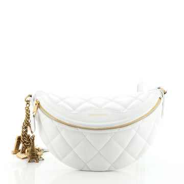 Balenciaga Souvenir Belt Bag Quilted Leather XXS