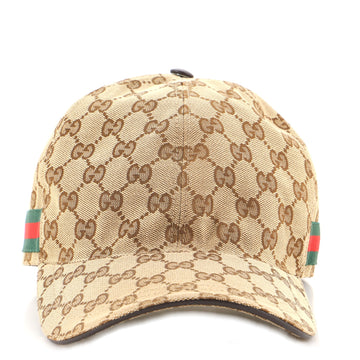 Gucci Web Baseball Cap GG Canvas
