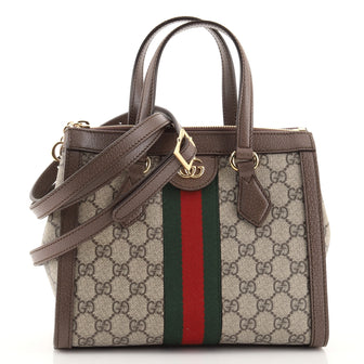 Gucci Ophidia Top Handle Tote GG Coated Canvas Small