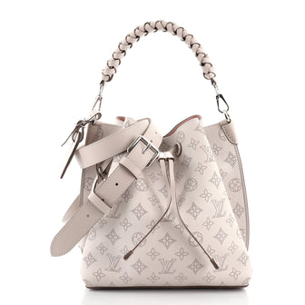 Louis Vuitton Muria Bucket Bag Mahina Leather Neutral