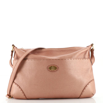 Fendi Selleria Front Pocket Crossbody Bag Leather Large