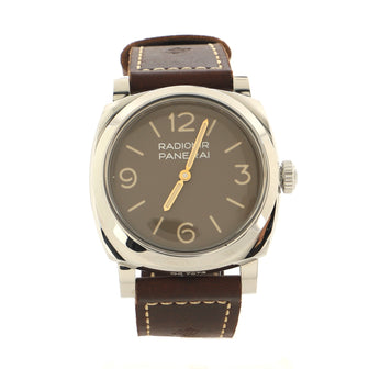 Panerai Radiomir 1940 3 Days Acciaio Manual Watch Stainless Steel and Leather 47