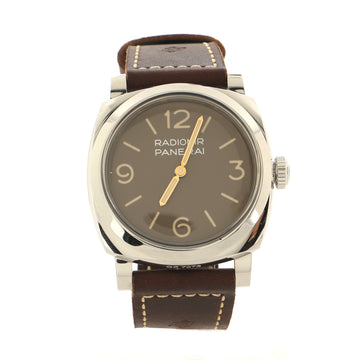 Panerai Radiomir 1940 3 Days Acciaio Manual Watch Stainless Steel and Leather 47