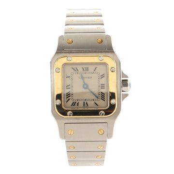 Cartier Santos de Cartier Galbee Quartz Watch Stainless Steel and Yellow Gold 24