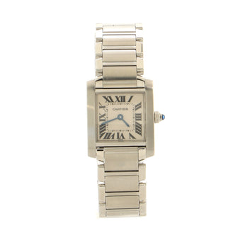 Cartier Tank Francaise Quartz Watch Stainless Steel 20