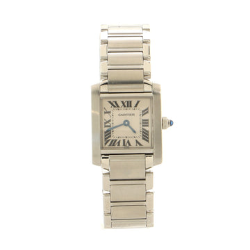 Cartier Tank Francaise Quartz Watch Stainless Steel 20