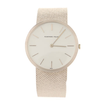 Audemars Piguet Vintage Ultra Thin Manual Bracelet Watch White Gold 33