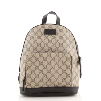 Gucci Zip Pocket Backpack GG Coated Canvas Small