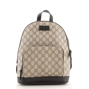 Gucci Zip Pocket Backpack GG Coated Canvas Small