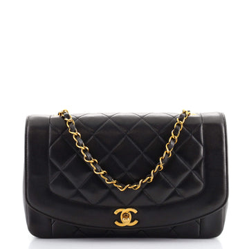 Chanel Vintage Diana Flap Bag Quilted Lambskin Medium