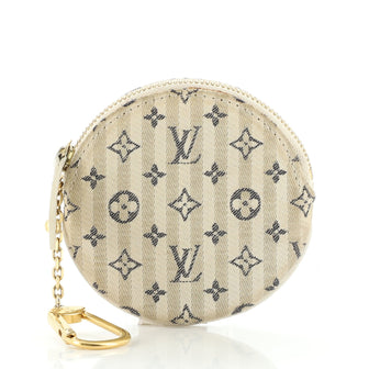 Louis Vuitton Mini Lin Round Coin Purse