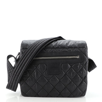 Chanel Coco Cocoon Messenger Bag Quilted Nylon Medium