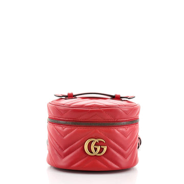 Gucci GG Marmont Vanity Backpack Matelasse Leather Mini