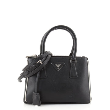 Prada Double Zip Lux Tote Saffiano Leather Mini