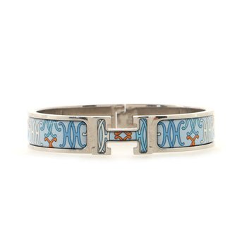 Hermes Clic H Bracelet Printed Enamel Narrow