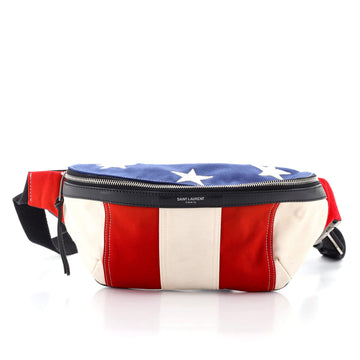 Saint Laurent Belt Bag Multicolor Canvas