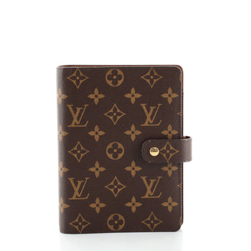 Louis Vuitton Ring Agenda Cover Monogram Canvas MM
