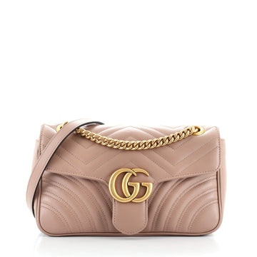 Gucci GG Marmont Flap Bag Matelasse Leather Small