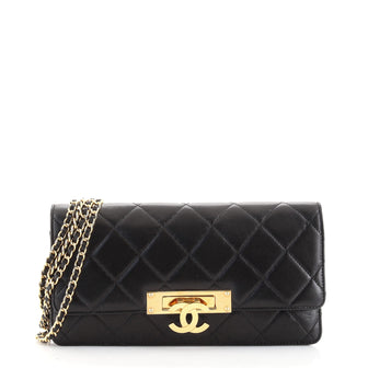 Chanel Golden Class Wallet on Chain Quilted Lambskin East West
