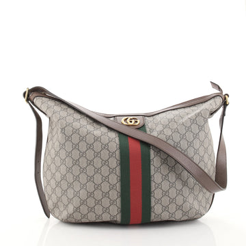 Gucci Ophidia Half Moon Hobo GG Coated Canvas Large