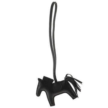 Hermes So Black GriGri Rodeo Bag Charm Leather PM