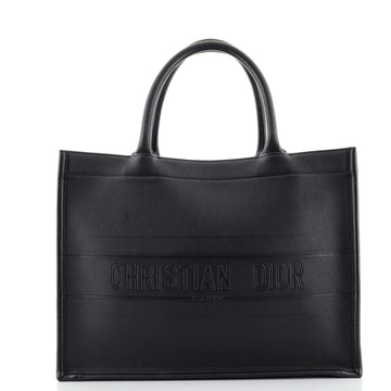 Christian Dior Book Tote Embossed Leather Small