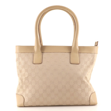 Gucci Open Tote GG Canvas and Leather Large