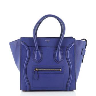 Celine Luggage Bag Grainy Leather Micro