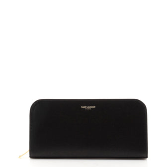 Saint Laurent Classic Zip Around Wallet Leather