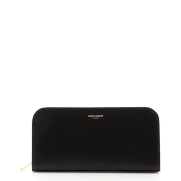 Saint Laurent Classic Zip Around Wallet Leather
