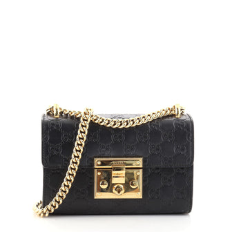 Gucci Padlock Shoulder Bag Guccissima Leather Small