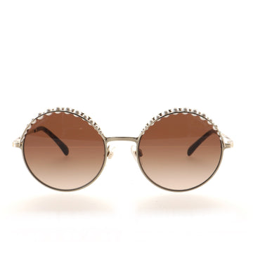 Chanel Round Sunglasses Faux Pearls and Metal