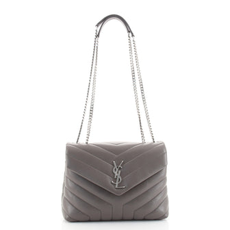 Saint Laurent LouLou Shoulder Bag Matelasse Chevron Leather Small