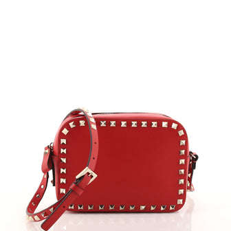 Valentino Rockstud Camera Crossbody Bag Leather