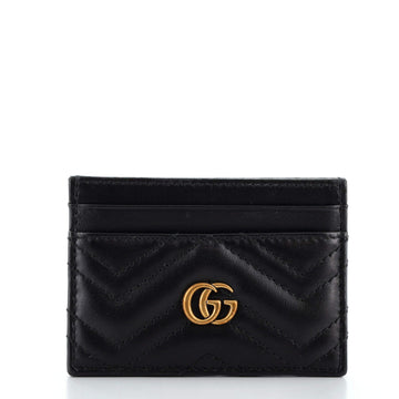 Gucci GG Marmont Card Holder Matelasse Leather