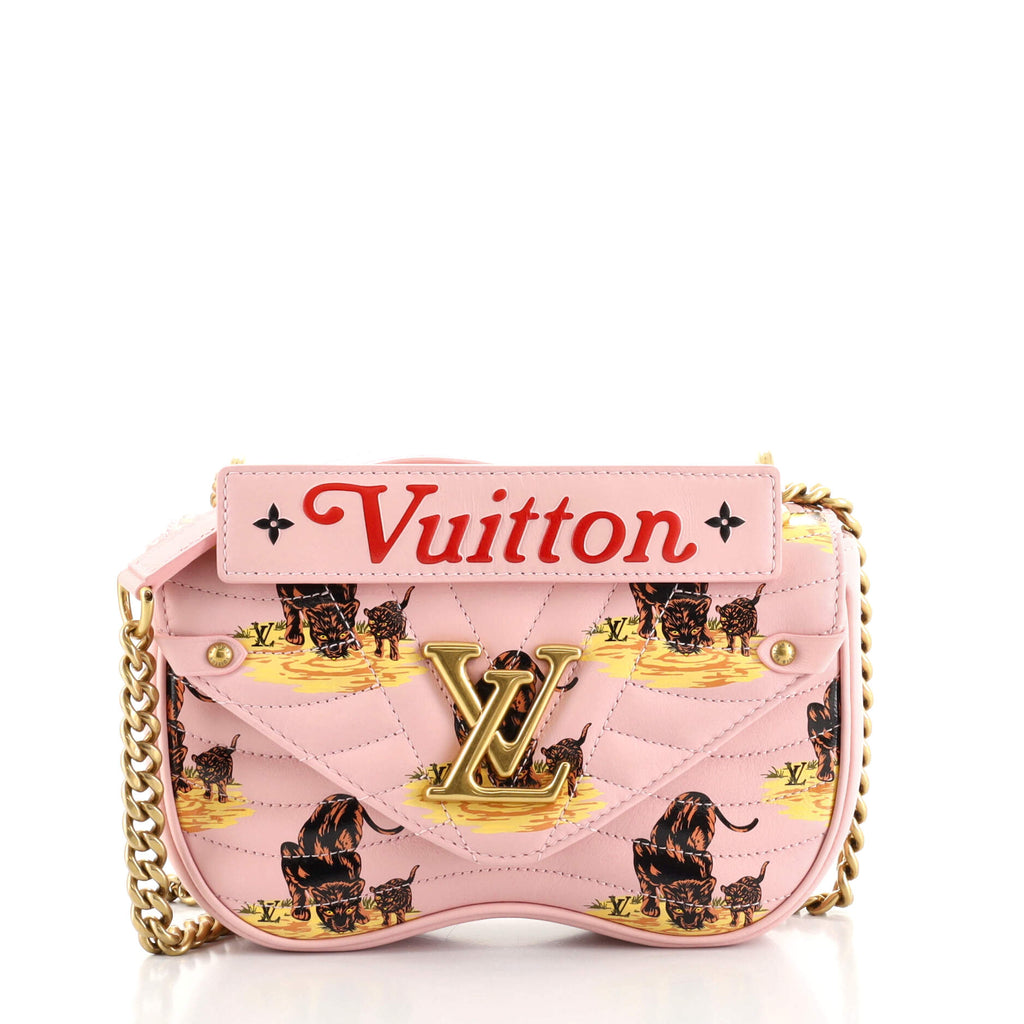 Louis Vuitton New Wave Chain Bag Limited Edition Printed Quilted Leather Pm